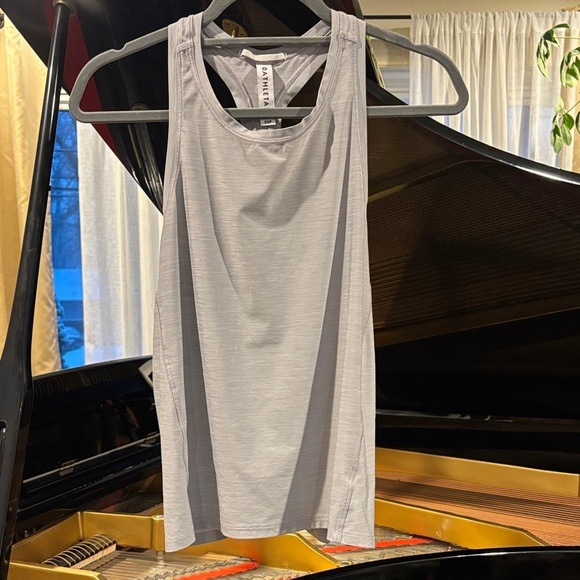 Athleta Tops - Athleta Light Gray / lilac Racerback Tank size XSP